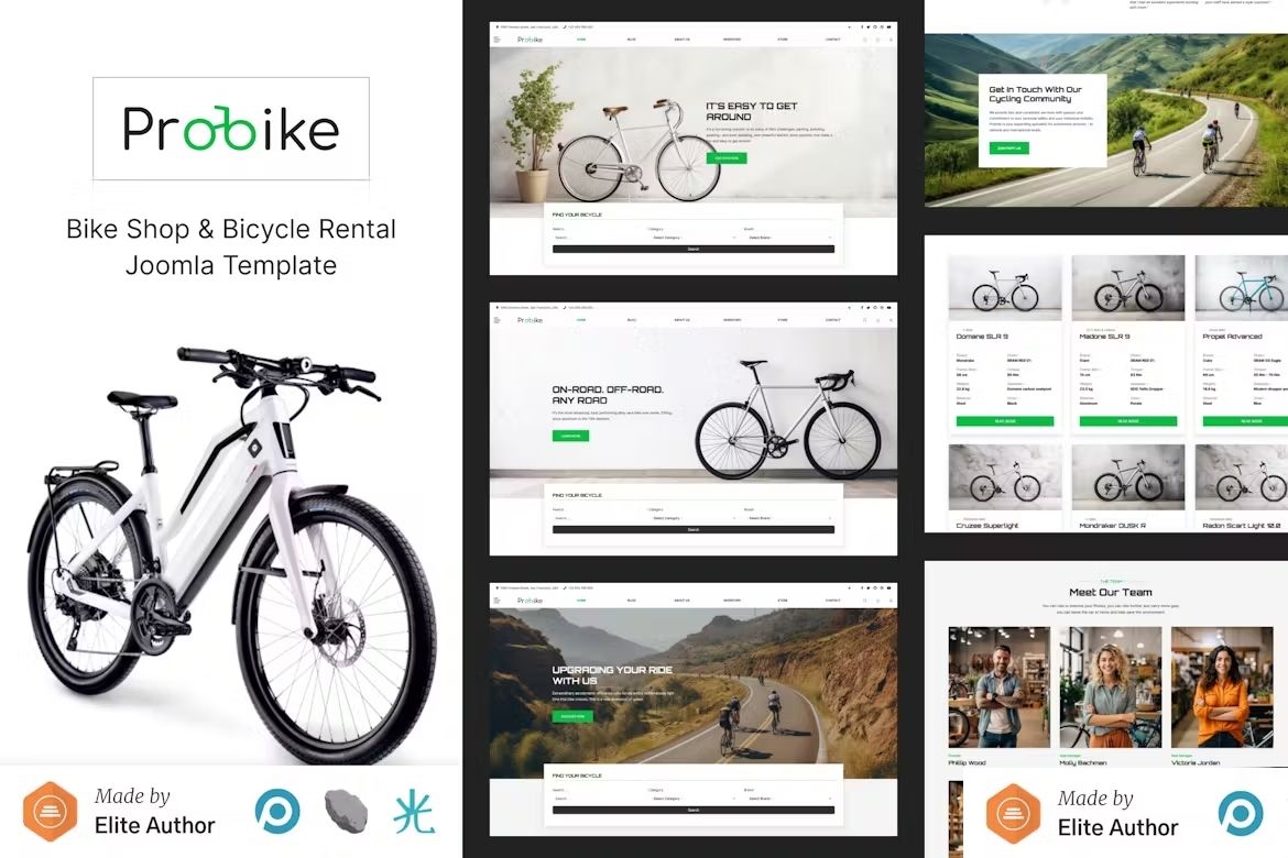 ProBike - Bike Shop & Bicycle Rental Joomla 5 Template v1.0.0